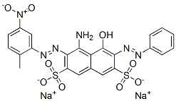 disodium 4-amino-5-hydroxy-3-[(2-methyl-5-nitrophenyl)azo]-6-(phenylazo)naphthalene-2,7-disulphonate