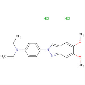 Benzenamine, 4-(5,6-dimethoxy-2H-indazol-2-yl)-N,N-diethyl-,dihydrochloride