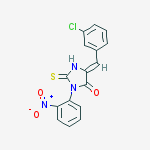 (5z)-5-[(3-chlorophenyl)methylidene]-3-(2-nitrophenyl)-2-sulfanylideneimidazolidin-4-one