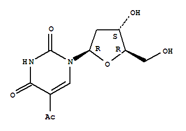 5-acetyl-1-(2-deoxypentofuranosyl)pyrimidine-2,4(1H,3H)-dione