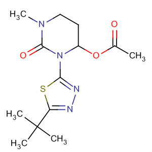 2(1H)-Pyrimidinone,4-(acetyloxy)-3-[5-(1,1-dimethylethyl)-1,3,4-thiadiazol-2-yl]tetrahydro-1-methyl-