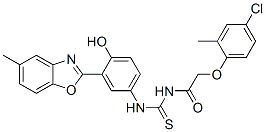 ACETAMIDE,2-(4-CHLORO-2-METHYLPHENOXY)-N-[[[4-HYDROXY-3-(5-METHYL-2-BENZOXAZOLYL)PHENYL]AMINO]THIOXOMETHYL]-