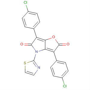 2H-Furo[3,2-b]pyrrole-2,5(4H)-dione,3,6-bis(4-chlorophenyl)-4-(2-thiazolyl)-