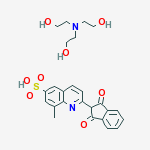 2-(2,3-dihydro-1,3-dioxo-1H-inden-2-yl)-8-methylquinoline-6-sulphonic acid, compound with 2,2',2''-nitrilotriethanol (1:1)