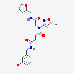 BUTANEDIAMIDE,N-[(3-METHOXYPHENYL)METHYL]-N-(5-METHYL-3-ISOXAZOLYL)-N-[2-OXO-2-[[(TETRAHYDRO-FURAN-2-YL)METHYL]AMINO]ETHYL]-