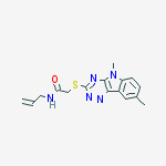 ACETAMIDE,2-[(5,8-DIMETHYL-5H-1,2,4-TRIAZINO[5,6-B]INDOL-3-YL)THIO]-N-2-ALLYL-