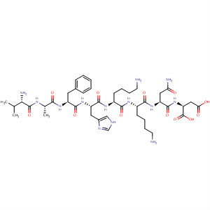 L-Aspartic acid,L-valyl-L-alanyl-L-phenylalanyl-L-histidyl-L-lysyl-L-lysyl-L-asparaginyl-