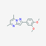 PYRAZOLO[1,5-A]PYRIMIDINE,2-(3,4-DIMETHOXYPHENYL)-5,7-DIMETHYL-