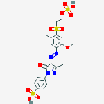 Benzenesulfonic acid, 4-(4,5-dihydro-4-(2-(2-methoxy-5-methyl-4-((2-(sulfooxy)ethyl)sulfonyl)phenyl)diazenyl)-3-methyl-5-oxo-1H-pyrazol-1-yl)-