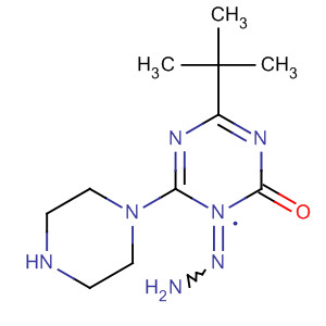 1,3,5-Triazin-2(1H)-one, 4-(1,1-dimethylethyl)-6-(1-piperazinyl)-,hydrazone