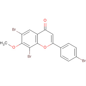 4H-1-Benzopyran-4-one, 6,8-dibromo-2-(4-bromophenyl)-7-methoxy-