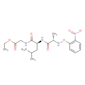 Glycine, N-[N-[N-[(2-nitrophenyl)thio]-L-alanyl]-L-leucyl]-, ethyl ester