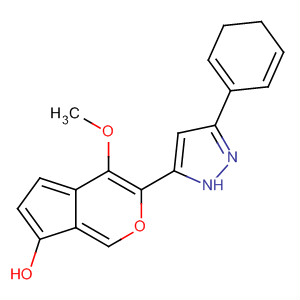 6-Benzofuranol, 5-(4,5-dihydro-3-phenyl-1H-pyrazol-5-yl)-4-methoxy-