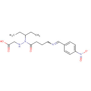 Acetic acid,2-(1-ethylpropyl)-1-[3-[[(4-nitrophenyl)methylene]amino]propyl]hydrazide