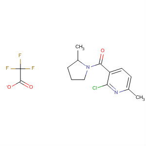 Pyrrolidine, 1-[(2-chloro-6-methyl-3-pyridinyl)carbonyl]-2-methyl-,mono(trifluoroacetate)