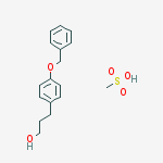 Benzenepropanol, 4-(phenylmethoxy)-, methanesulfonate