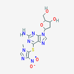 9-(2-deoxypentofuranosyl)-6-[(1-methyl-4-nitro-1H-imidazol-5-yl)sulfanyl]-9H-purin-2-amine