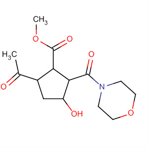 Cyclopentanecarboxylic acid,5-acetyl-3-hydroxy-2-(4-morpholinylcarbonyl)-, methyl ester