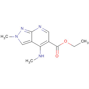 2H-Pyrazolo[3,4-b]pyridine-5-carboxylic acid,2-methyl-4-(methylamino)-, ethyl ester