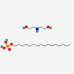 2,2-iminodiethanol, compound with hexadecyl dihydrogen phosphate