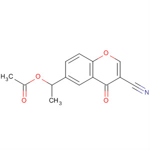 4H-1-Benzopyran-3-carbonitrile, 6-[1-(acetyloxy)ethyl]-4-oxo-