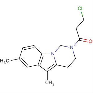 Pyrimido[1,6-a]indole,2-(3-chloro-1-oxopropyl)-1,2,3,4-tetrahydro-5,7-dimethyl-