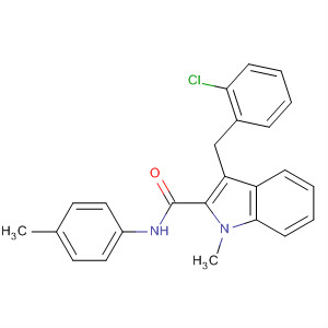 1H-Indole-2-carboxamide,3-(chlorophenylmethyl)-1-methyl-N-(4-methylphenyl)-