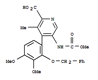 4-[2-(benzyloxy)-3,4-dimethoxyphenyl]-5-[(methoxycarbonyl)amino]-3-methylpyridine-2-carboxylic acid