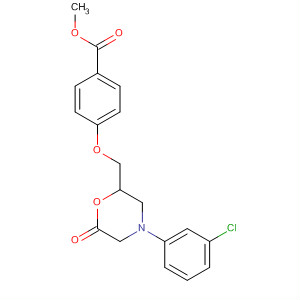 Benzoic acid, 4-[[4-(3-chlorophenyl)-6-oxo-2-morpholinyl]methoxy]-,methyl ester
