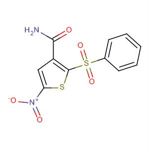 3-Thiophenecarboxamide, 5-nitro-2-(phenylsulfonyl)-