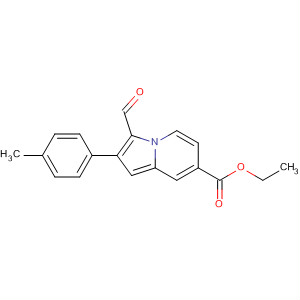7-Indolizinecarboxylic acid, 3-formyl-2-(4-methylphenyl)-, ethyl ester