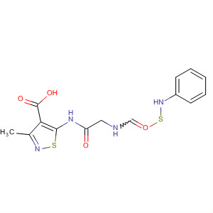 4-Isothiazolecarboxylic acid,3-methyl-5-[[[[(phenylamino)thioxomethyl]amino]acetyl]amino]-