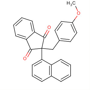 1H-Indene-1,3(2H)-dione,2-[(4-methoxyphenyl)methyl]-2-(1-naphthalenyl)-