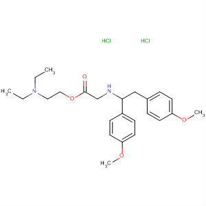 Glycine, N-[1,2-bis(4-methoxyphenyl)ethyl]-, 2-(diethylamino)ethyl ester,dihydrochloride