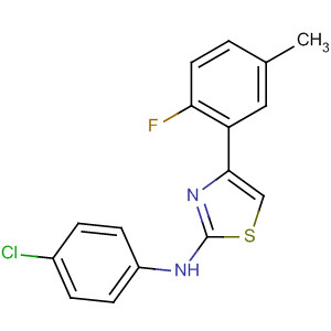 2-Thiazolamine, N-(4-chlorophenyl)-4-(2-fluoro-5-methylphenyl)-
