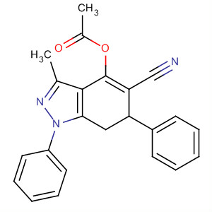 1H-Indazole-5-carbonitrile,4-(acetyloxy)-6,7-dihydro-3-methyl-1,6-diphenyl-