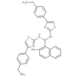 2-Naphthalenol, 1-[bis[[4-(4-ethylphenyl)-2-thiazolyl]amino]methyl]-