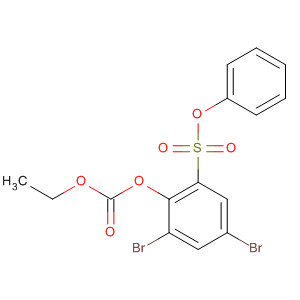 Benzenesulfonic acid, 3,5-dibromo-2-[(ethoxycarbonyl)oxy]-, phenylester