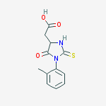 [1-(2-methylphenyl)-5-oxo-2-thioxoimidazolidin-4-yl]acetic acid