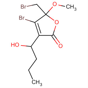 2(5H)-Furanone,4-bromo-5-(bromomethyl)-3-(1-hydroxybutyl)-5-methoxy-