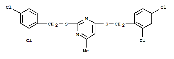 2,4-bis[(2,4-dichlorobenzyl)sulfanyl]-6-methylpyrimidine