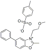 3-(2-methoxyethyl)-2-methyl-5-phenylbenzoxazolium p-toluenesulphonate