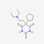 5-cyclopentyl-5-(2-diethylaminoethyl)-1,3-diazinane-2,4,6-trione