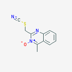 (4-methyl-3-oxidoquinazolin-2-yl)methyl thiocyanate