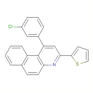 Benzo[f]quinoline, 1-(3-chlorophenyl)-3-(2-thienyl)-