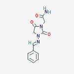 2-[3-(benzylideneamino)-2,5-dioxoimidazolidin-1-yl]acetamide