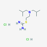 2-[bis(2-methylpropyl)amino]ethyl carbamimidothioate dihydrochloride