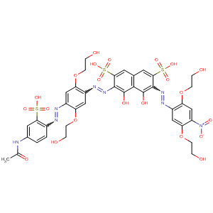 2,7-Naphthalenedisulfonic acid,3-[[4-[[4-(acetylamino)-2-sulfophenyl]azo]-2,5-bis(2-hydroxyethoxy)phenyl]azo]-6-[[2,5-bis(2-hydroxyethoxy)-4-nitrophenyl]azo]-4,5-dihydroxy-