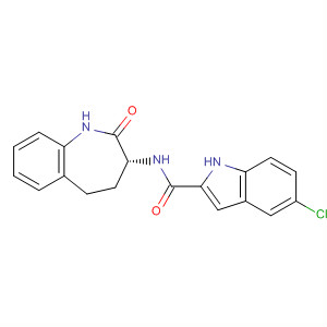 1H-Indole-2-carboxamide,5-chloro-N-[(3R)-2,3,4,5-tetrahydro-2-oxo-1H-1-benzazepin-3-yl]-