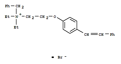 N-benzyl-N,N-diethyl-2-{4-[(E)-2-phenylethenyl]phenoxy}ethanaminium bromide
